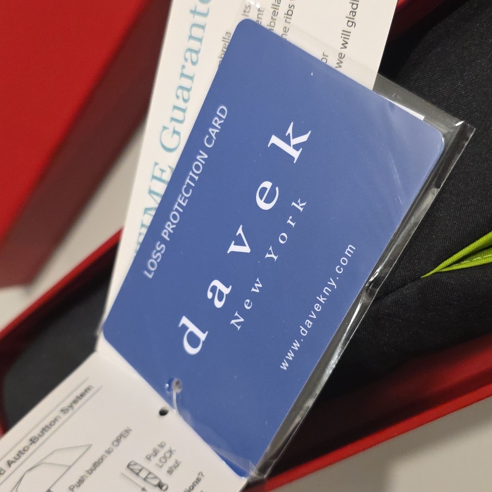 Davek Solo Umbrella, Black/Wasabi - Picture 2 of 4